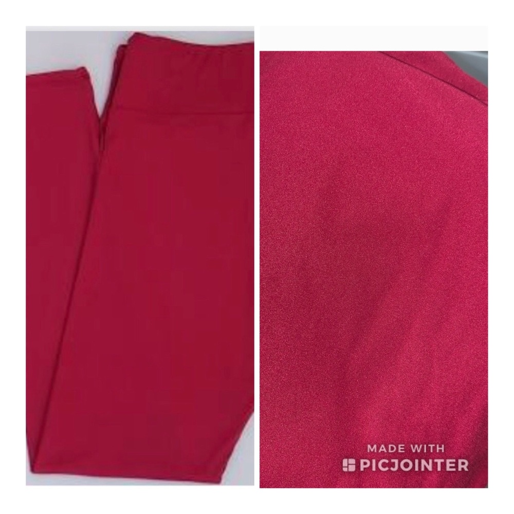 Lularoe one size leggings raspberry NEW